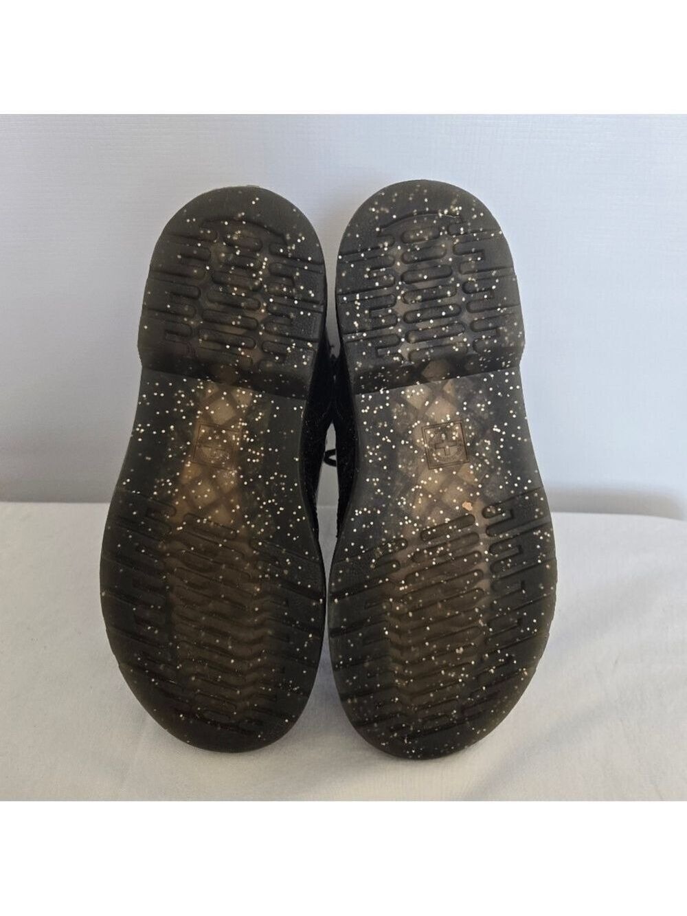 DR. MARTENS '1460' BOOTS COMBAT COSMIC GLITTER BLACK SILVER UNISEX (5W 4M) - Picture 14 of 14
